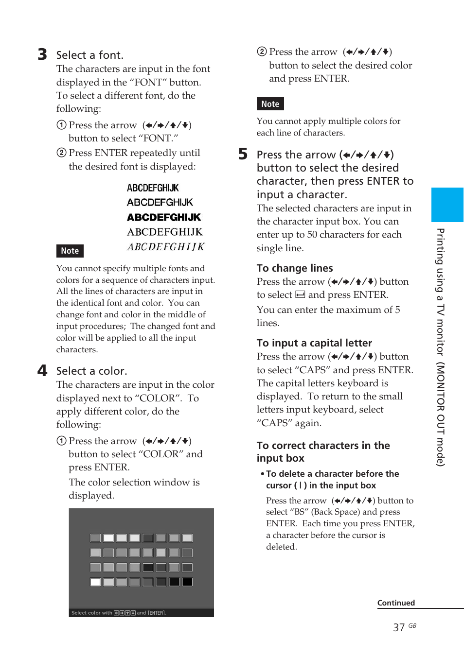 Sony DPP-EX50 User Manual | Page 37 / 144