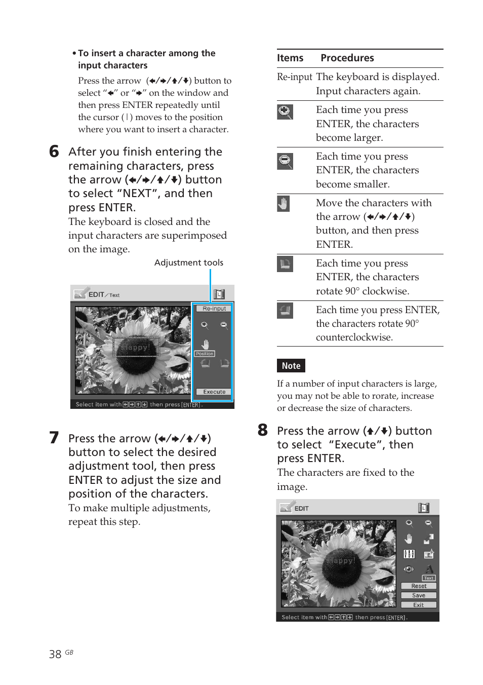 Sony DPP-EX50 User Manual | Page 38 / 144