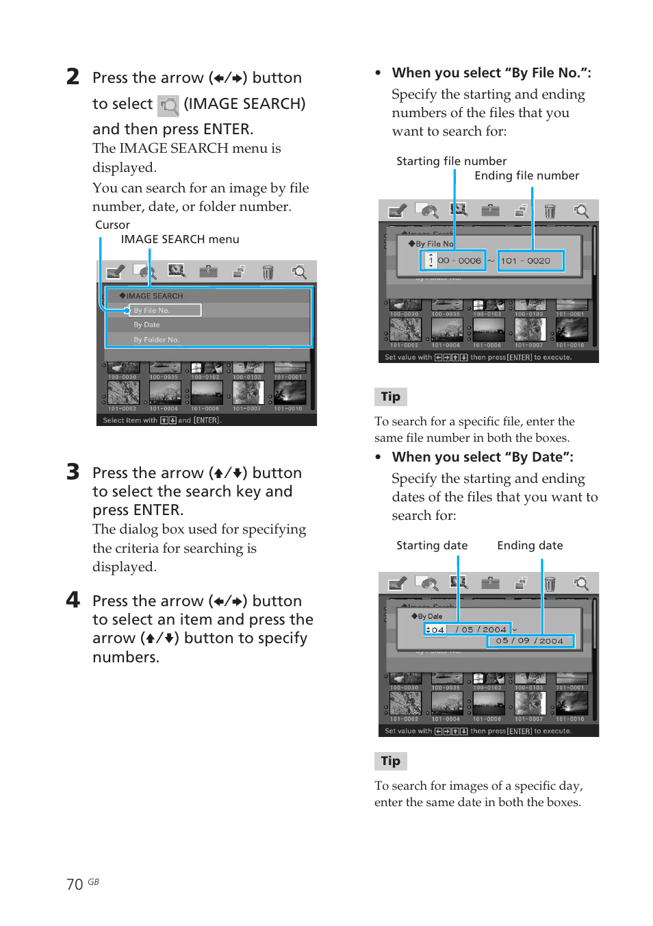 Sony DPP-EX50 User Manual | Page 70 / 144