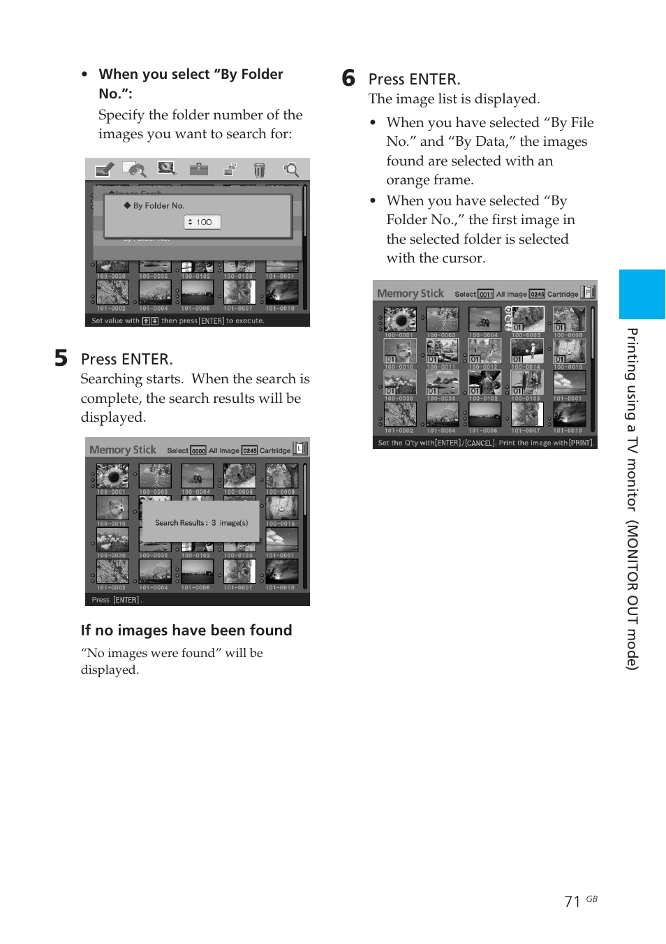 Sony DPP-EX50 User Manual | Page 71 / 144