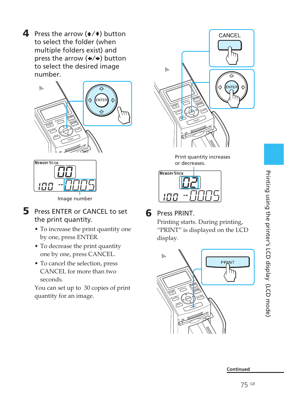 Sony DPP-EX50 User Manual | Page 75 / 144