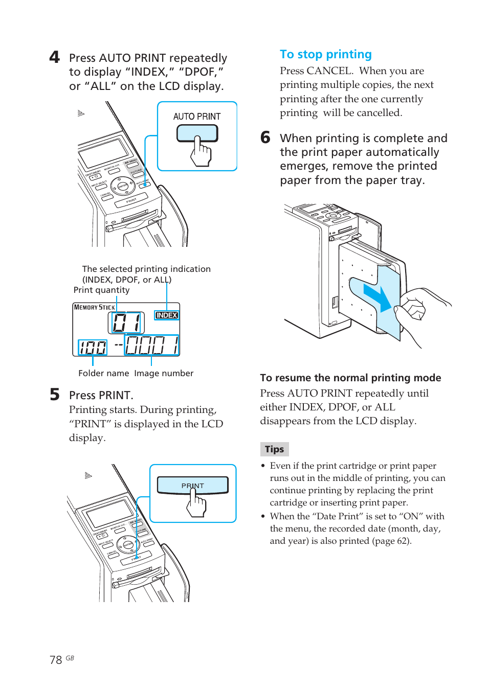 Sony DPP-EX50 User Manual | Page 78 / 144