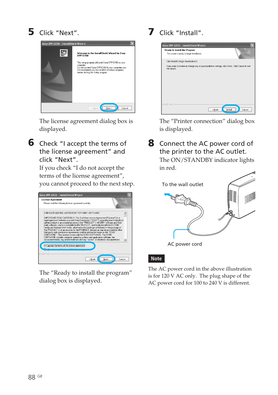 Sony DPP-EX50 User Manual | Page 88 / 144