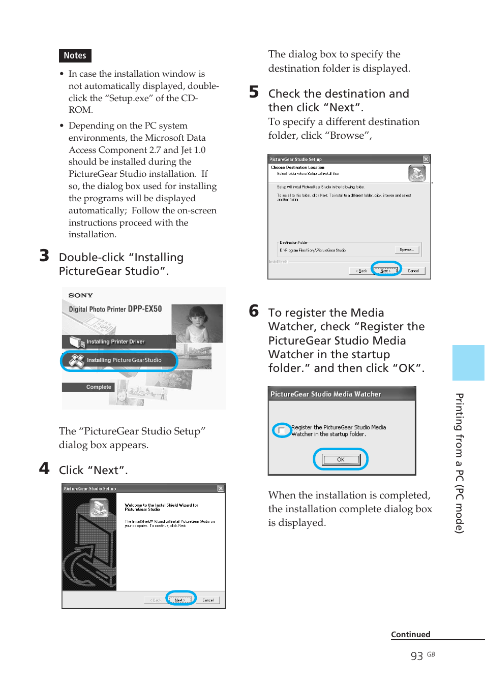 Sony DPP-EX50 User Manual | Page 93 / 144