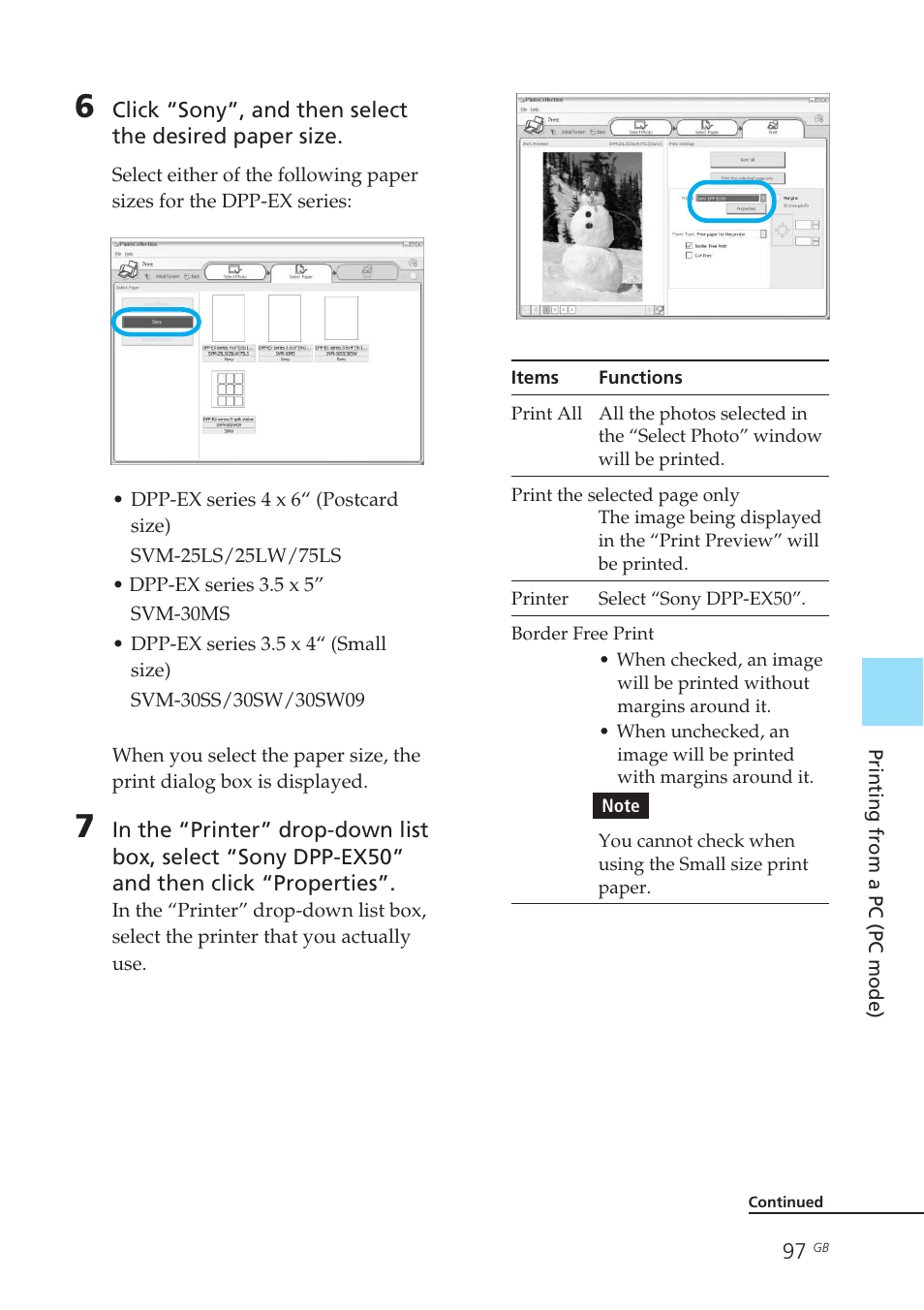 Sony DPP-EX50 User Manual | Page 97 / 144