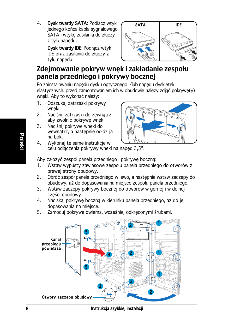 Polski | Asus V2-PE2 User Manual | Page 72 / 80