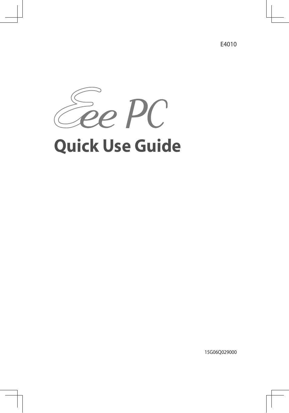 Asus Eee PC 900A/Linux User Manual | 8 pages