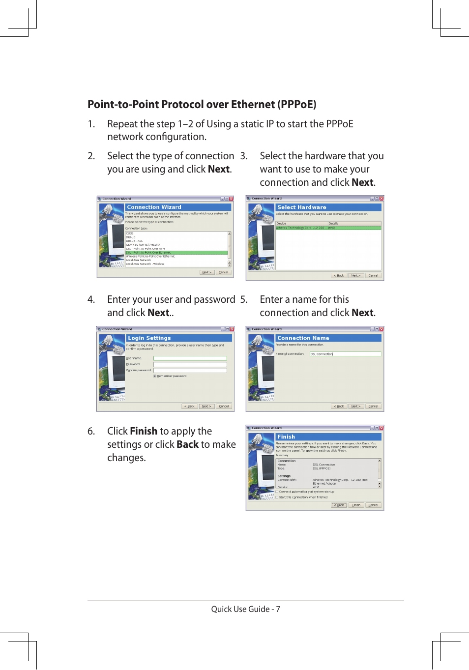 Asus Eee PC 900A/Linux User Manual | Page 7 / 8