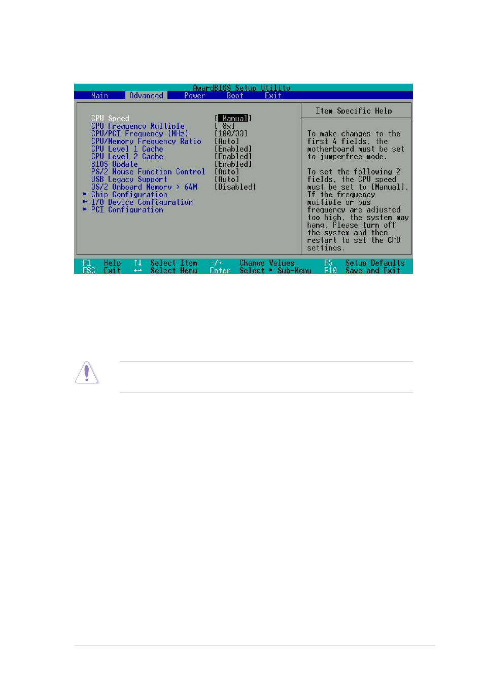 4 advanced menu | Asus P4S333-VF User Manual | Page 71 / 112