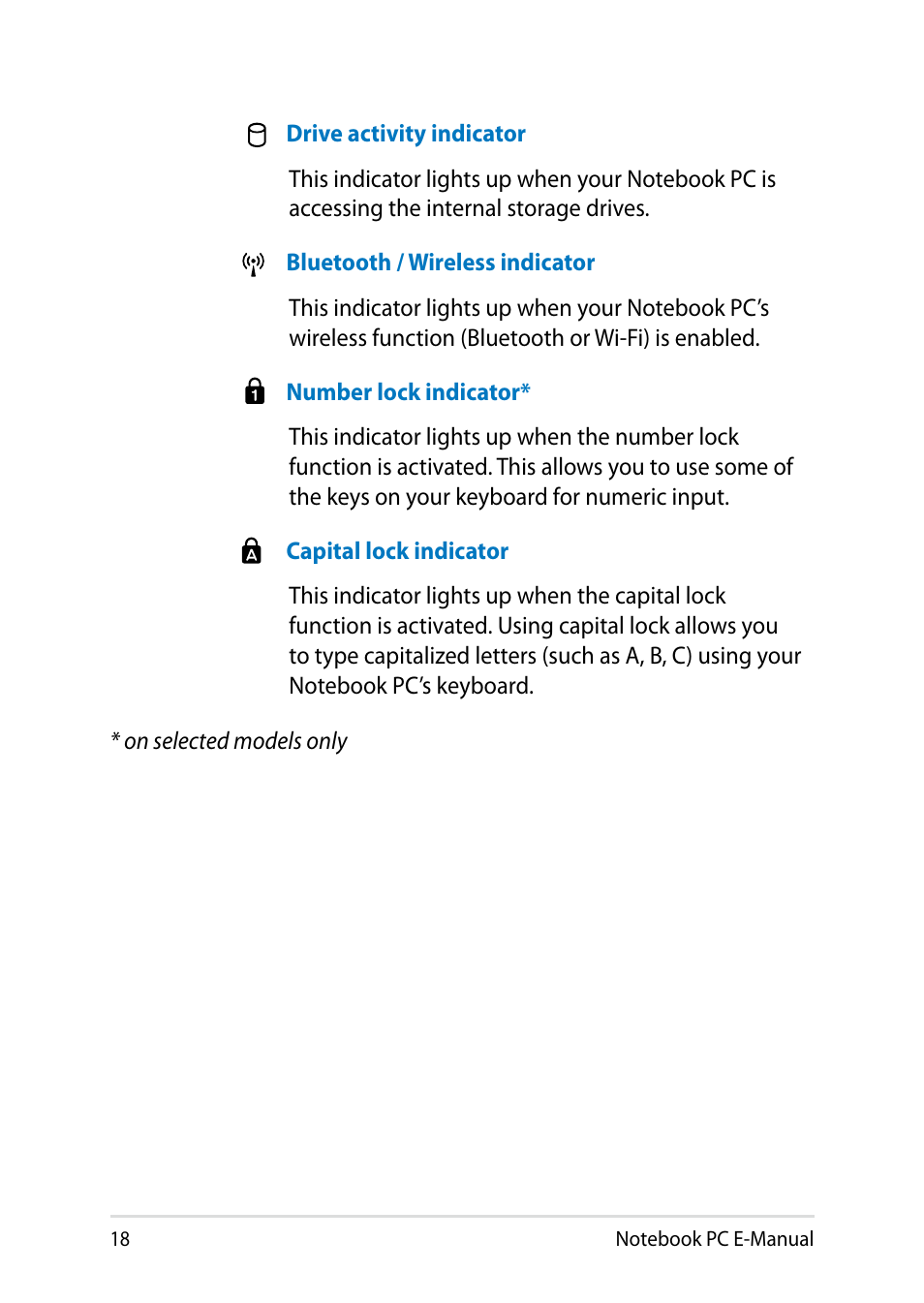 Asus Y482CP User Manual | Page 18 / 128
