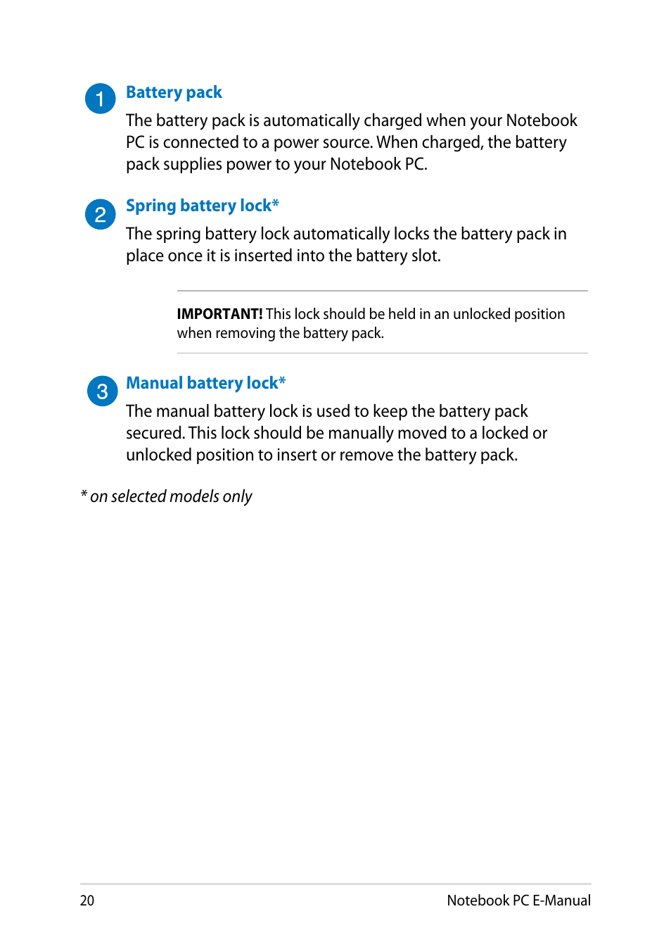 Asus Y482CP User Manual | Page 20 / 128