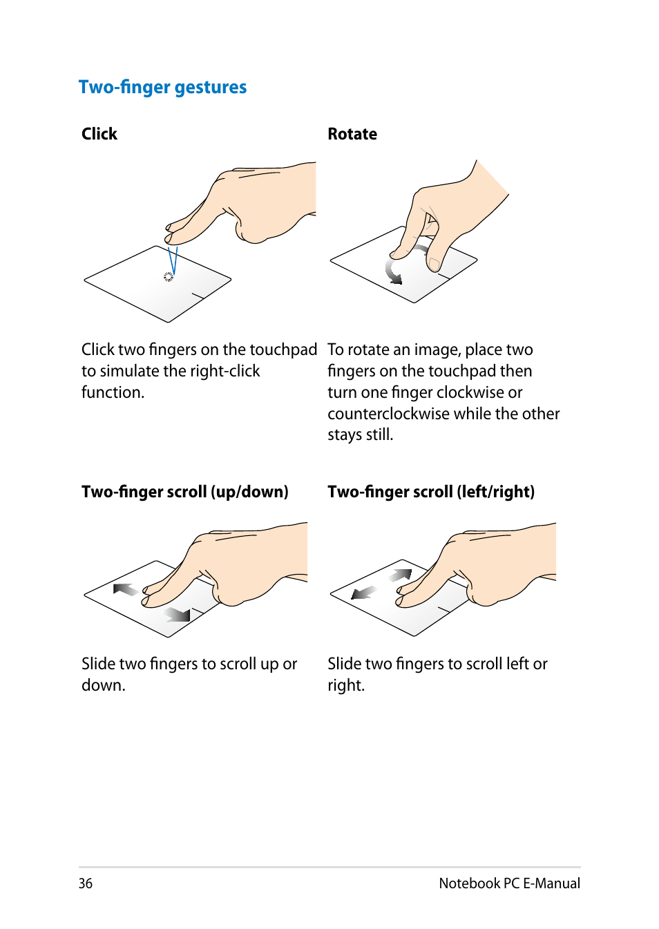 Asus Y482CP User Manual | Page 36 / 128