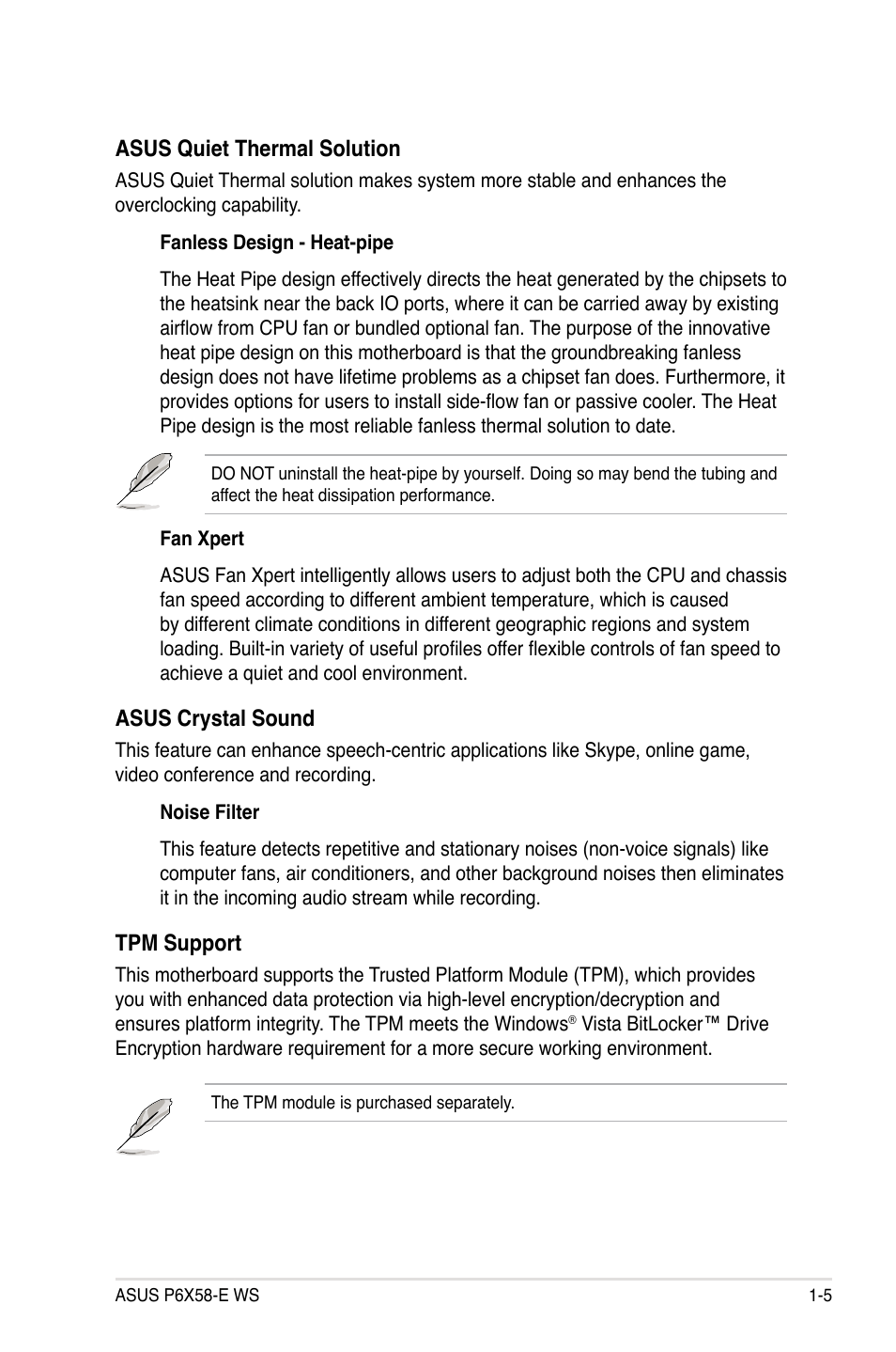 Asus P6X58-E WS User Manual | Page 21 / 152