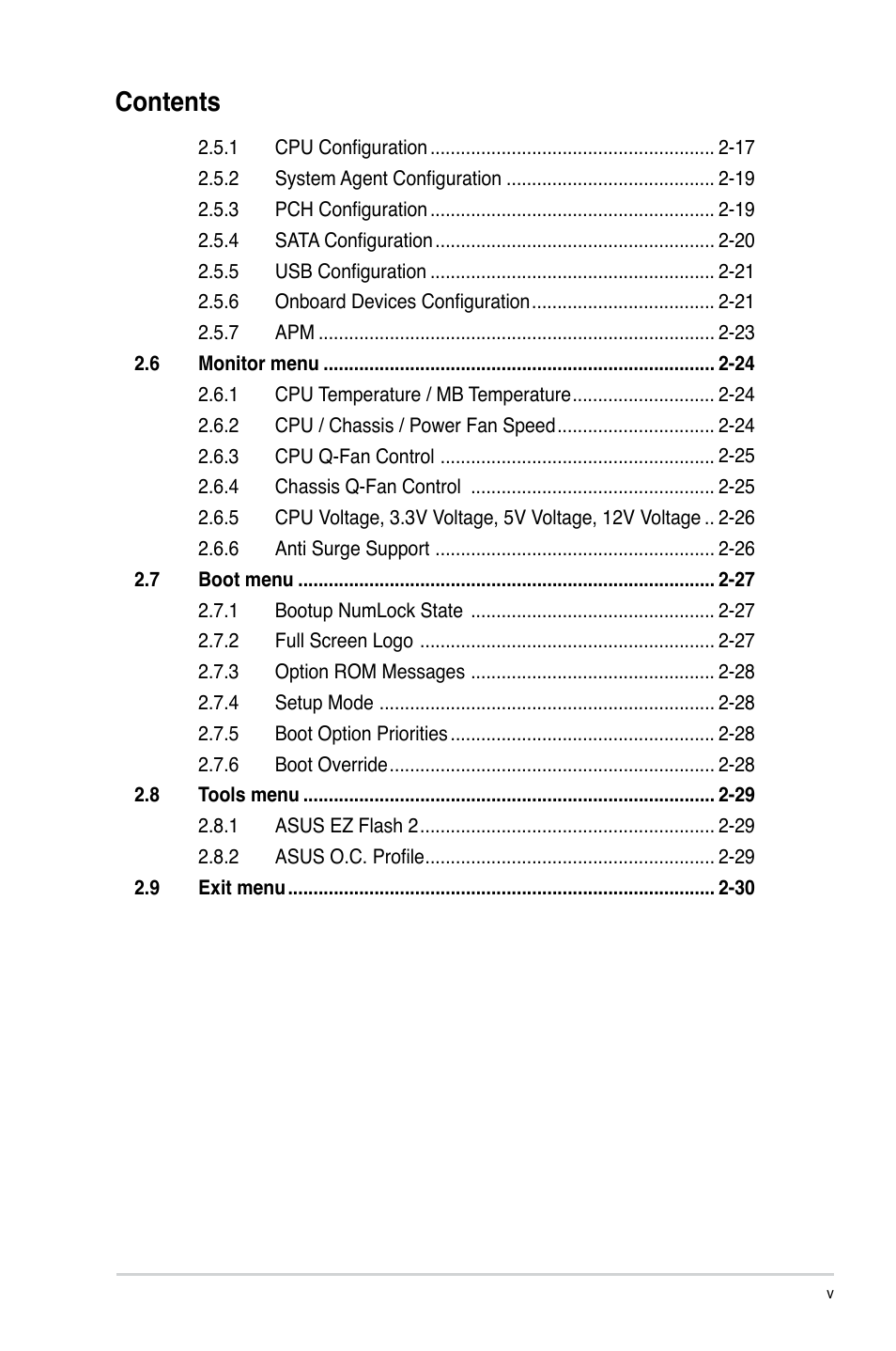 Asus P8H67-V User Manual | Page 5 / 78