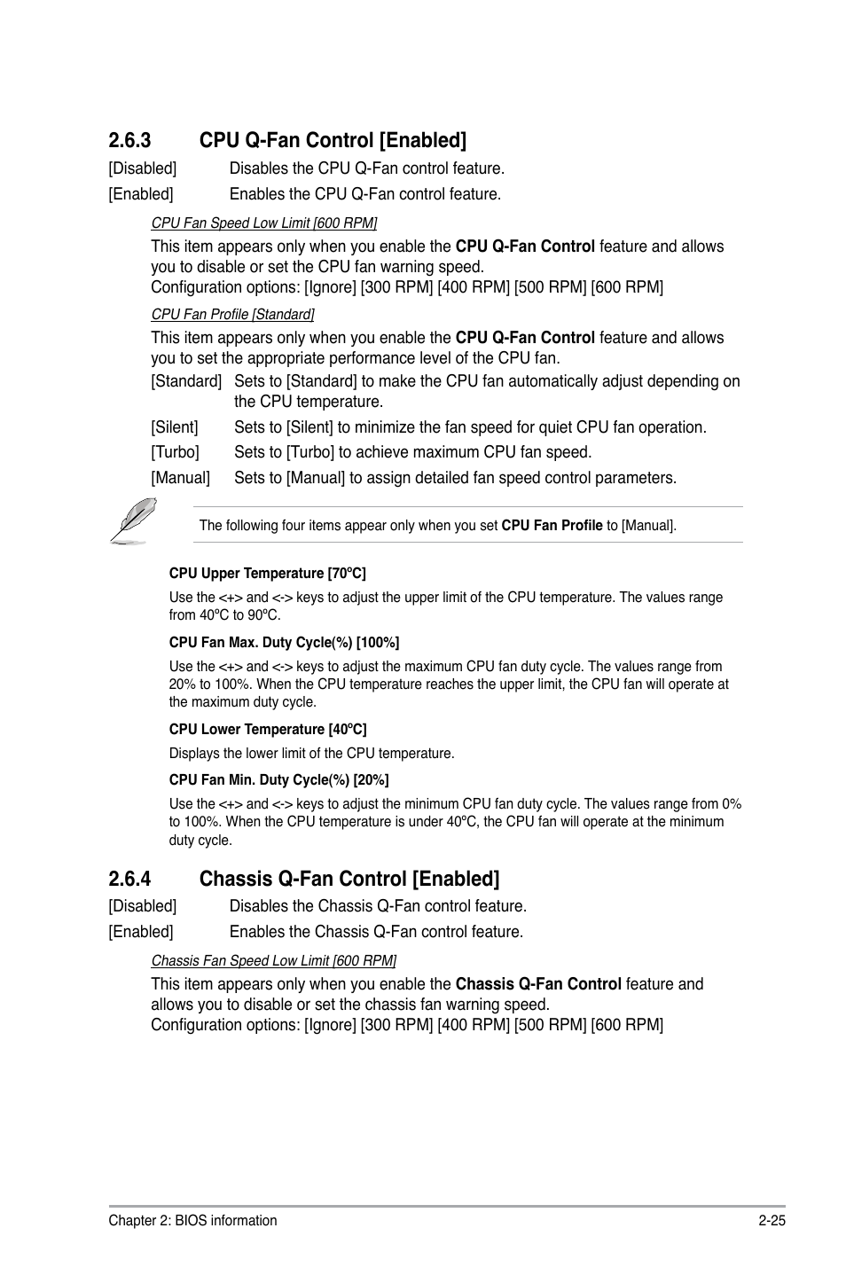 3 cpu q-fan control [enabled, 4 chassis q-fan control [enabled | Asus P8H67-V User Manual | Page 71 / 78