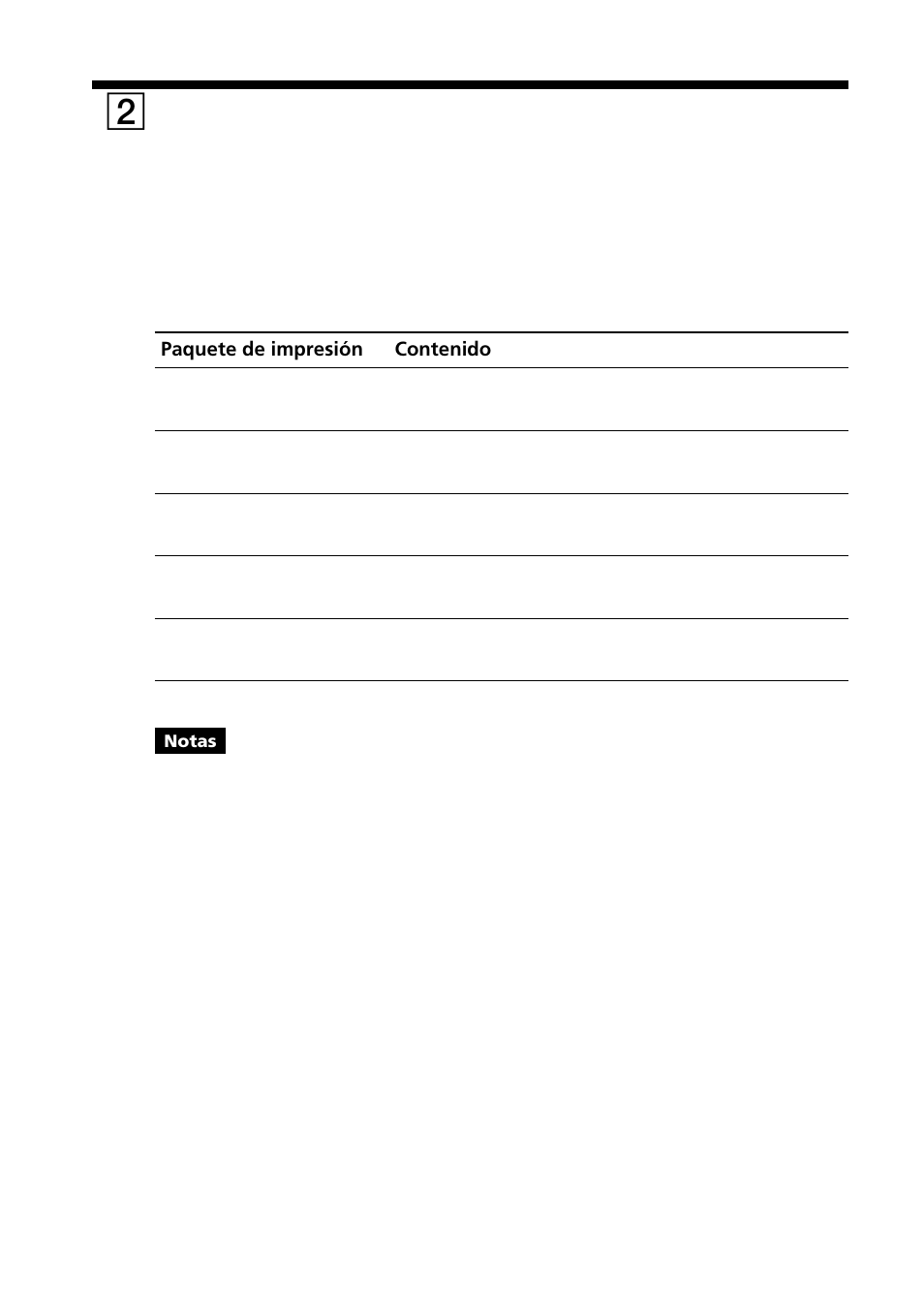 2 preparación del paquete de impresión, Preparación del paquete de impresión, 2preparación del paquete de impresión | Sony DPP--SV77 User Manual | Page 206 / 283