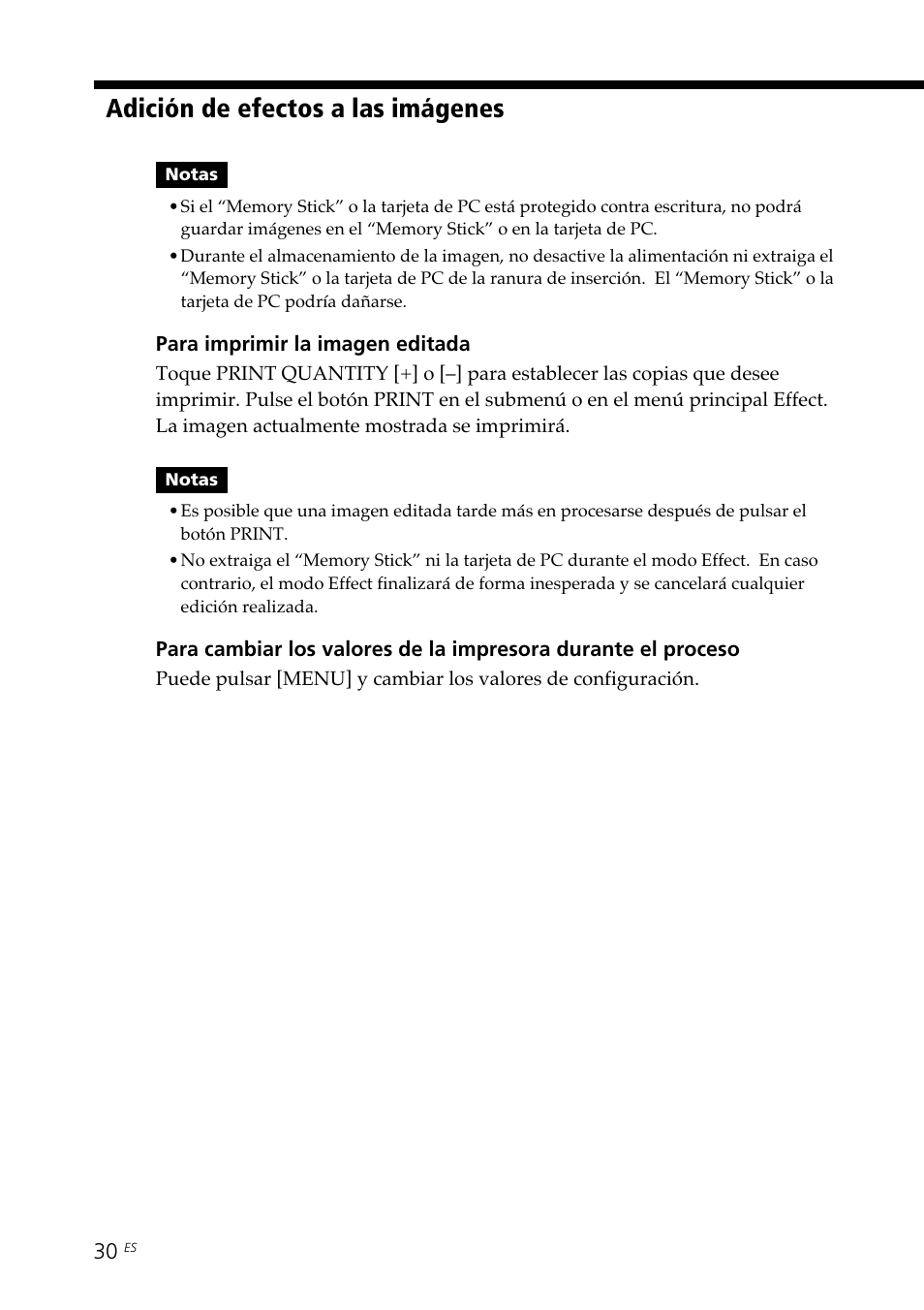 Adición de efectos a las imágenes | Sony DPP--SV77 User Manual | Page 218 / 283