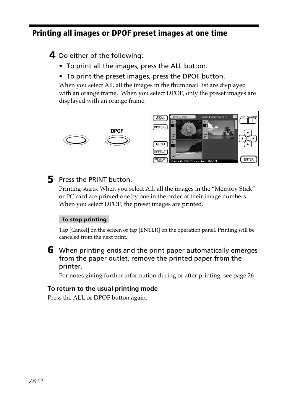 All button | Sony DPP--SV77 User Manual | Page 28 / 283