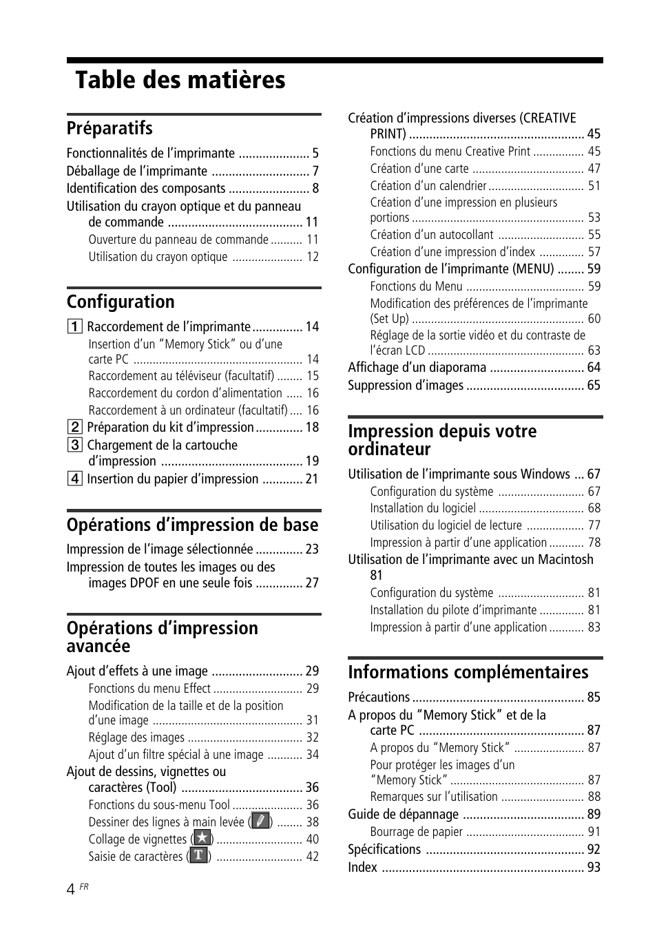 Sony DPP--SV77 User Manual | Page 98 / 283