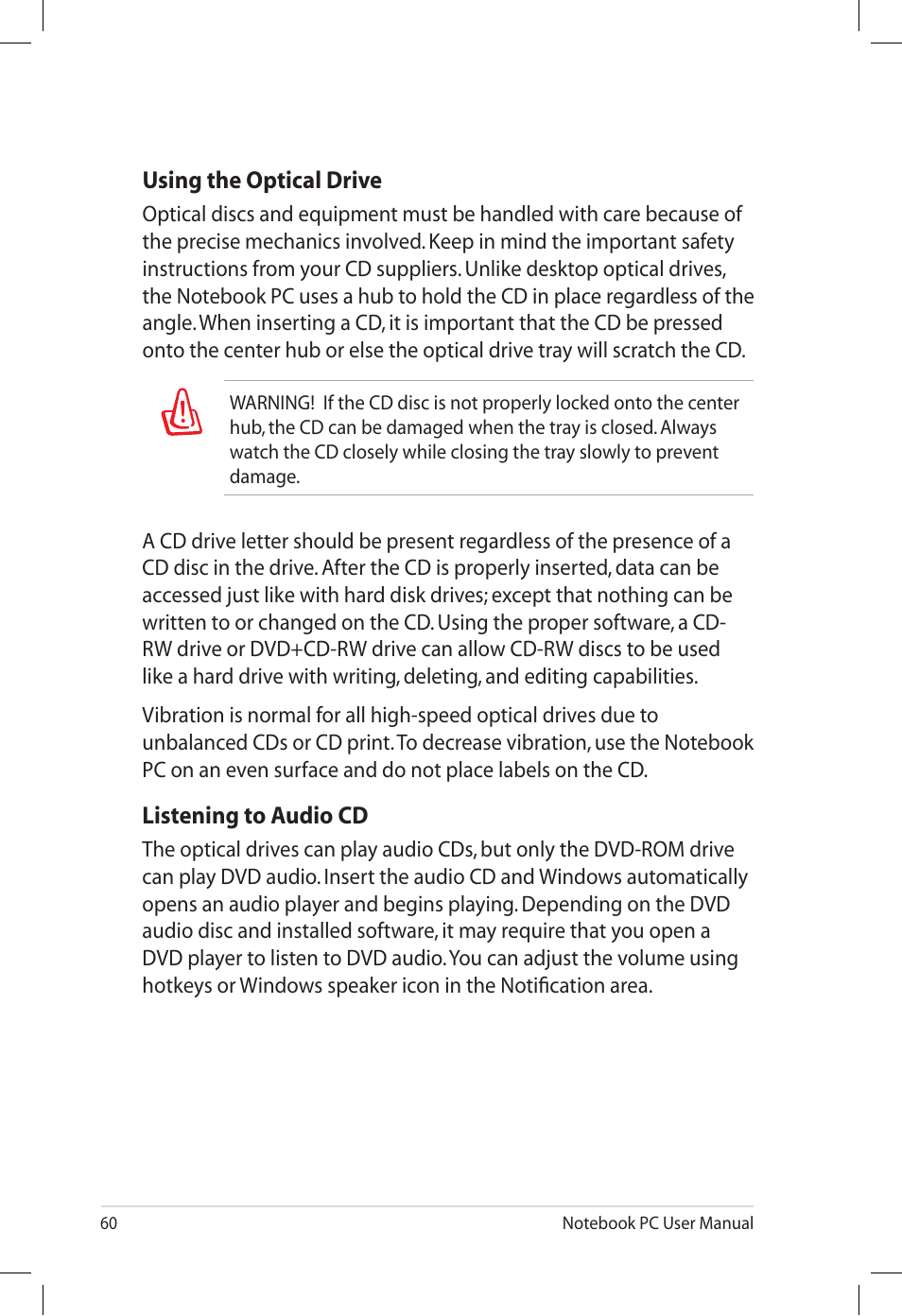 Asus U57A User Manual | Page 60 / 118