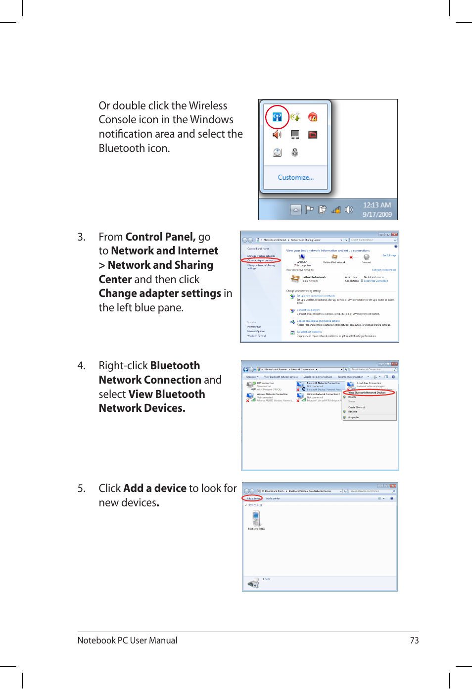 Asus U57A User Manual | Page 73 / 118