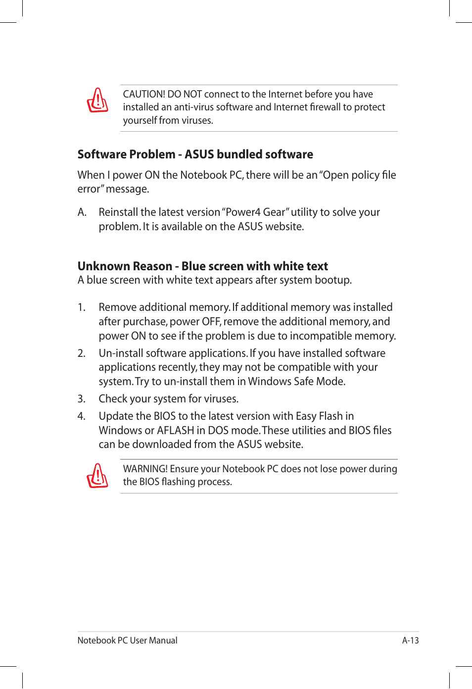 Asus U57A User Manual | Page 89 / 118