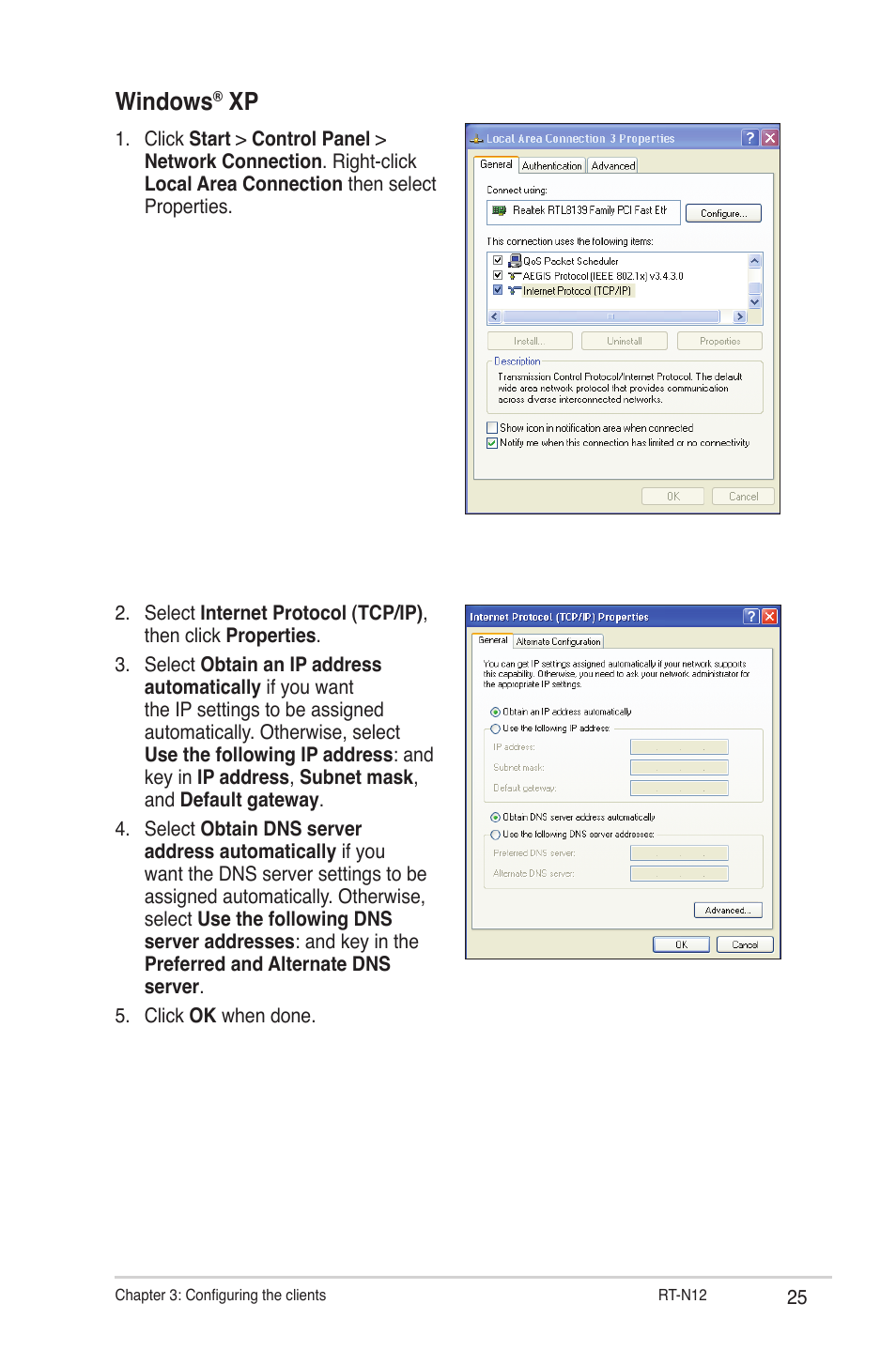 Windows | Asus RT-N12 User Manual | Page 25 / 58