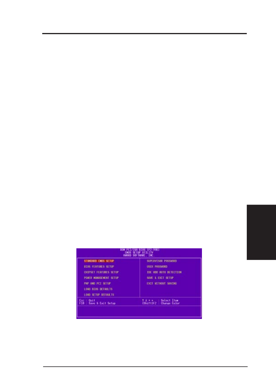 Iv. bios setup, Bios setup | Asus P2-99B User Manual | Page 41 / 96