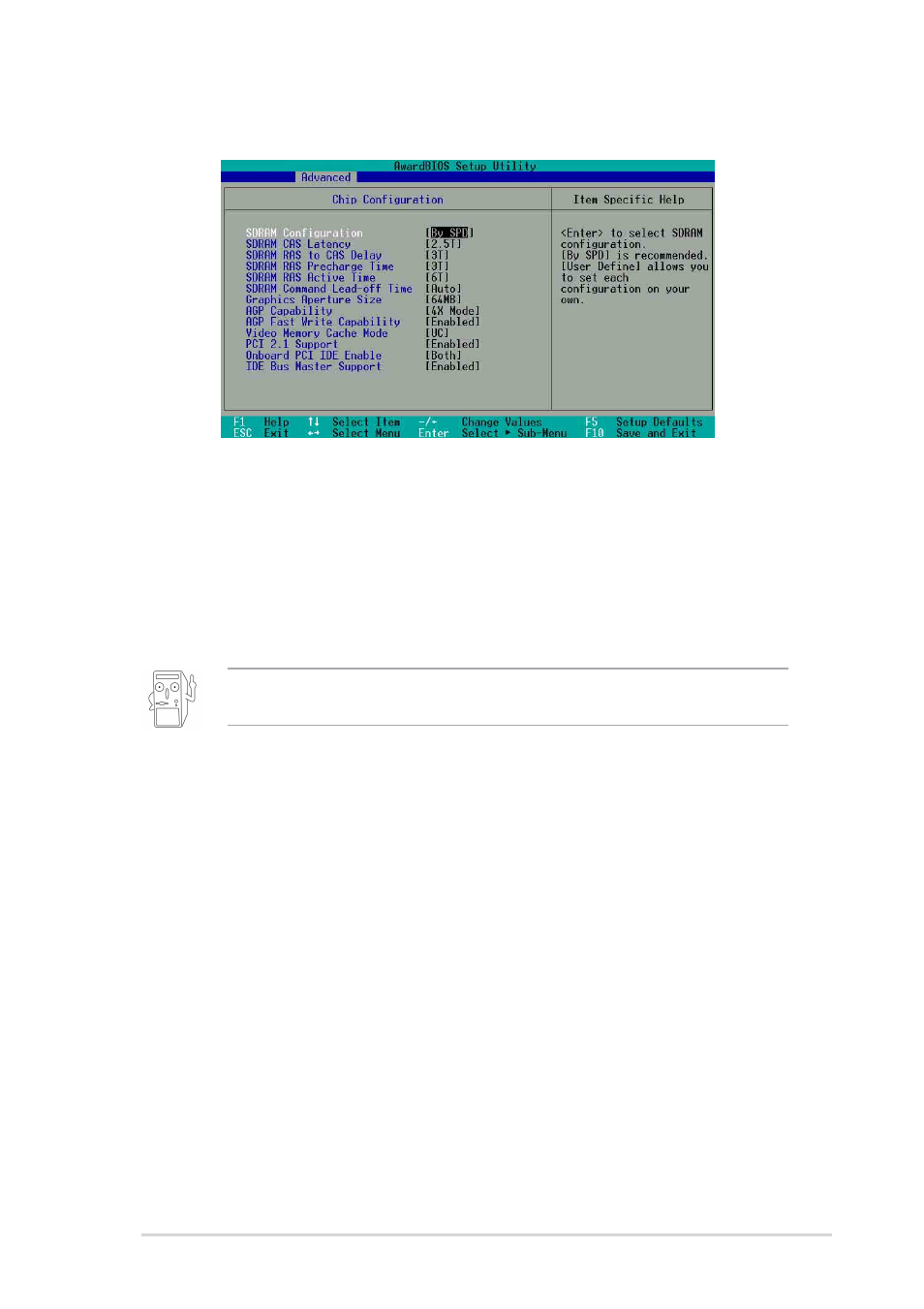 1 chip configuration | Asus P4S533-X User Manual | Page 49 / 64