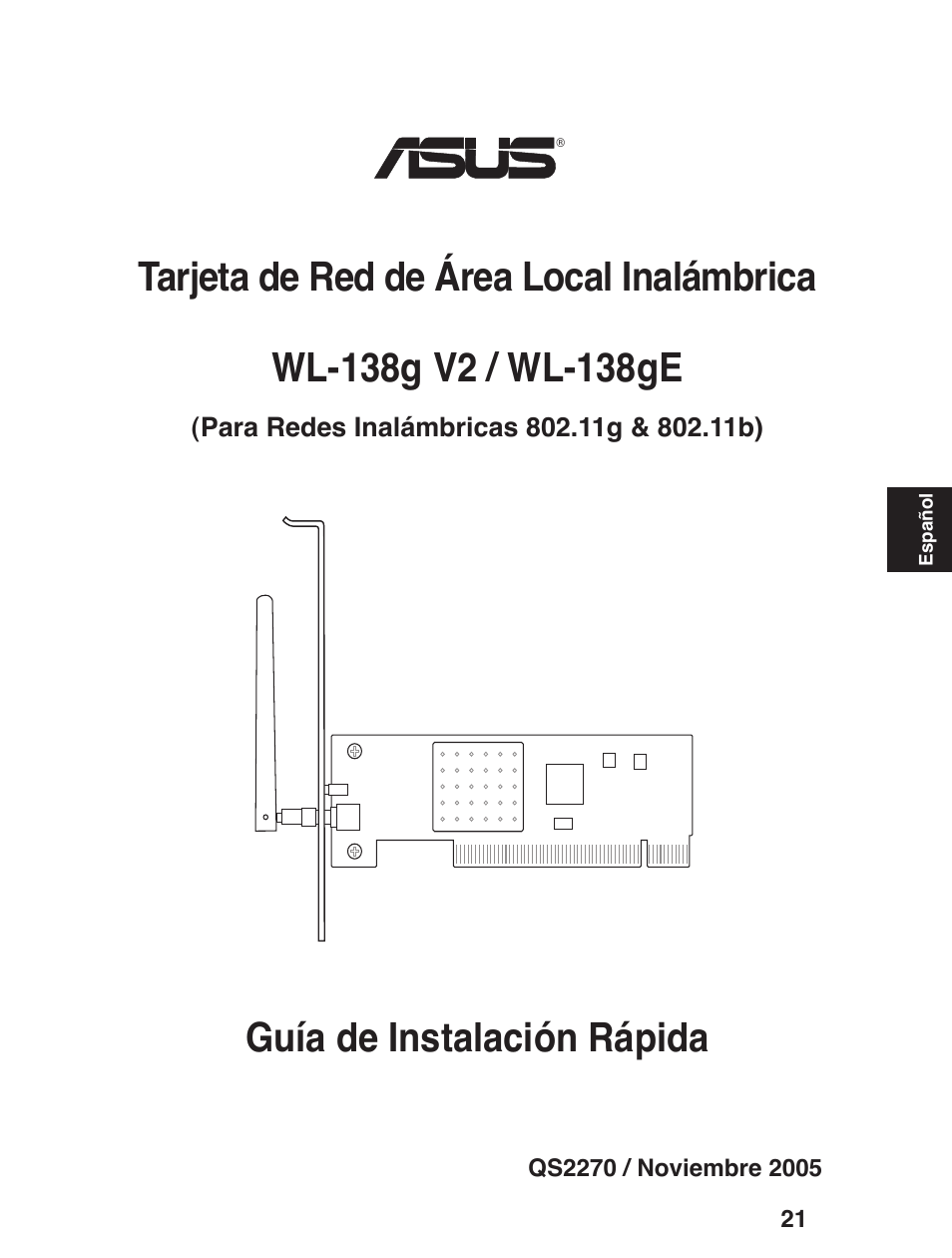 Asus WL-138g User Manual | Page 22 / 51