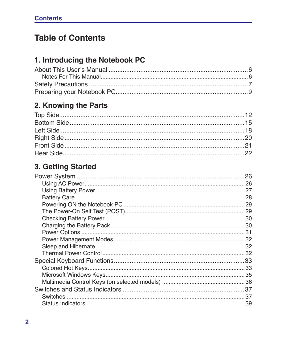 Asus VX5 User Manual | Page 2 / 94