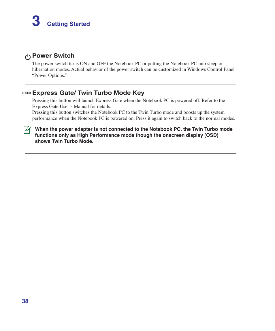 Asus VX5 User Manual | Page 38 / 94