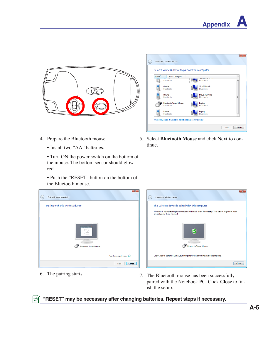 A-5 appendix | Asus VX5 User Manual | Page 65 / 94