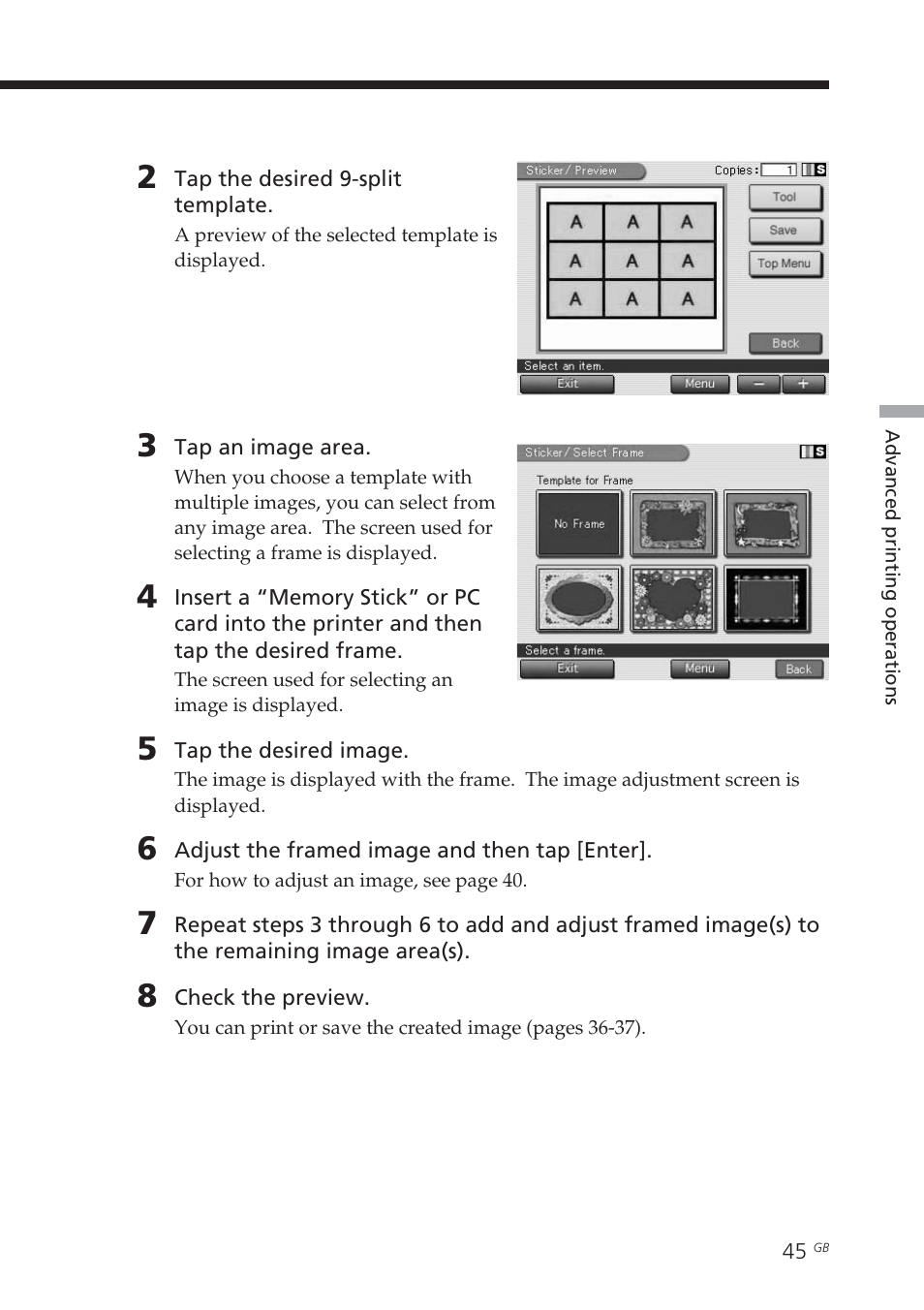 Sony DPP-EX7 User Manual | Page 45 / 296