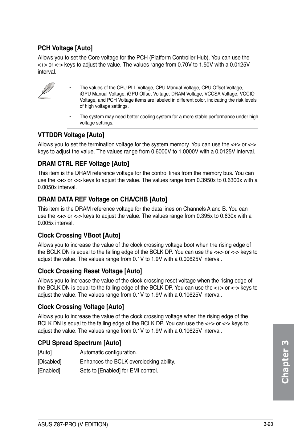 Chapter 3 | Asus Z87-PRO(V EDITION) User Manual | Page 103 / 172