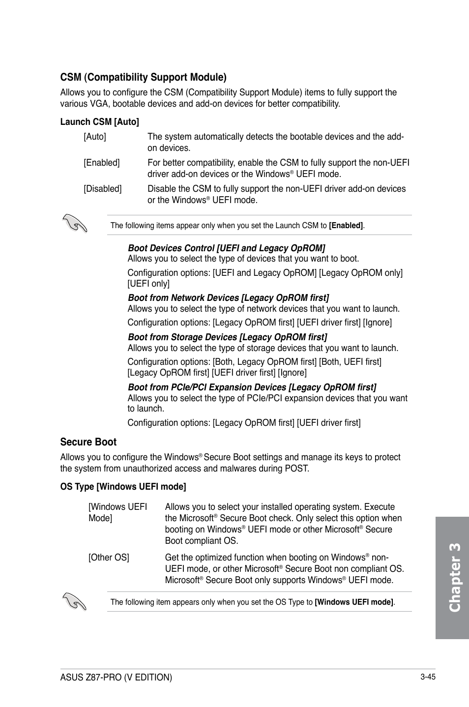 Chapter 3 | Asus Z87-PRO(V EDITION) User Manual | Page 125 / 172