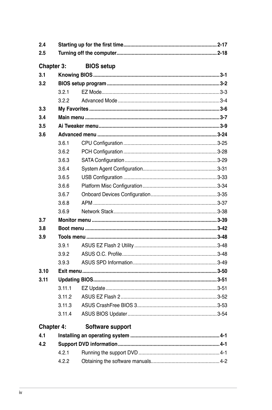 Asus Z87-PRO(V EDITION) User Manual | Page 4 / 172