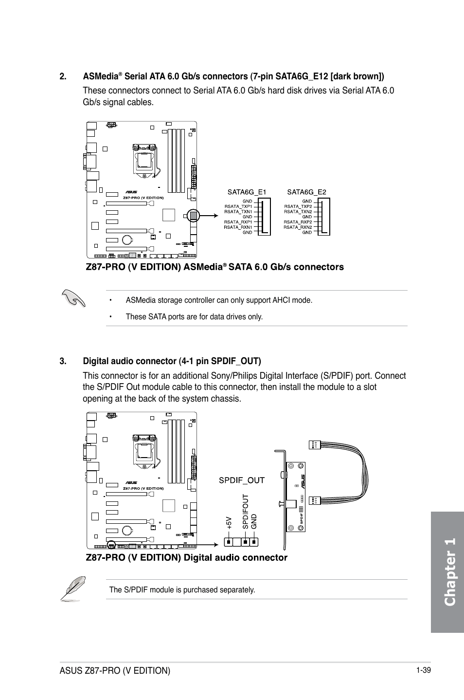 Chapter 1 | Asus Z87-PRO(V EDITION) User Manual | Page 55 / 172