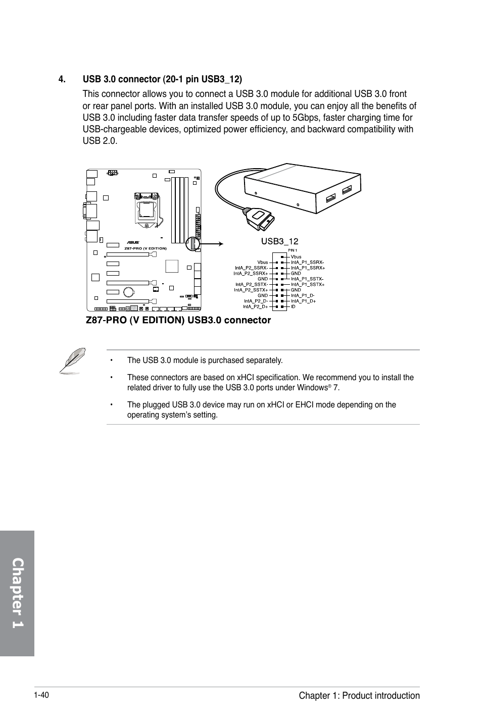 Chapter 1 | Asus Z87-PRO(V EDITION) User Manual | Page 56 / 172