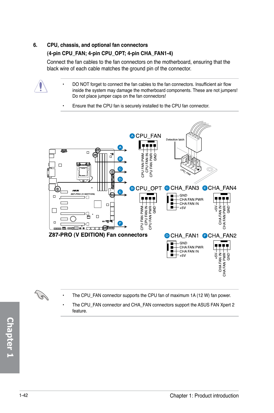 Chapter 1 | Asus Z87-PRO(V EDITION) User Manual | Page 58 / 172