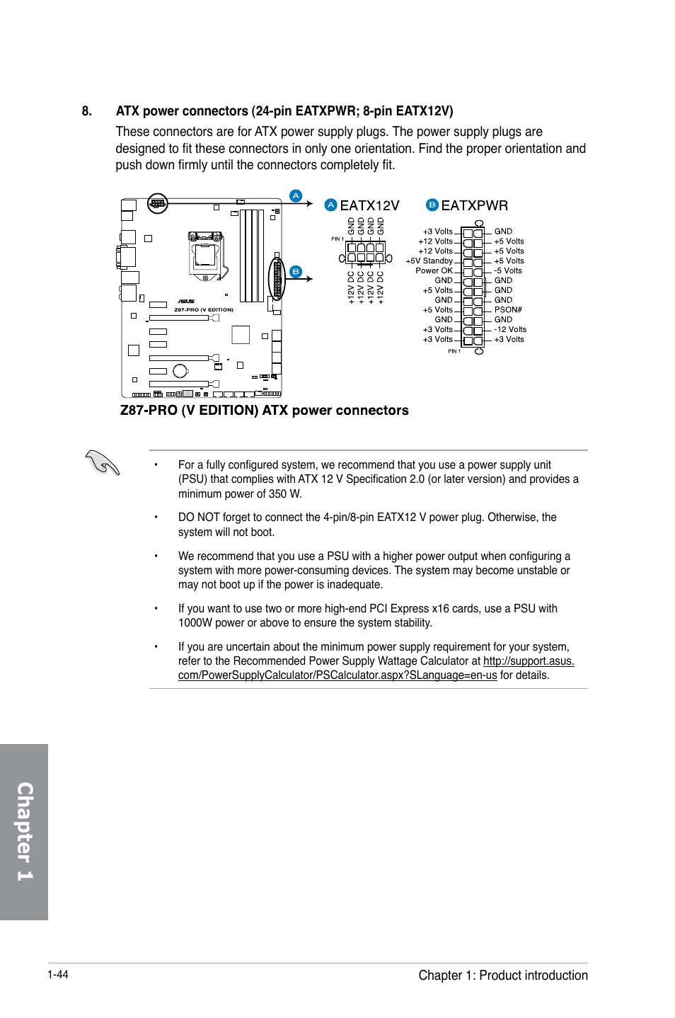 Chapter 1 | Asus Z87-PRO(V EDITION) User Manual | Page 60 / 172