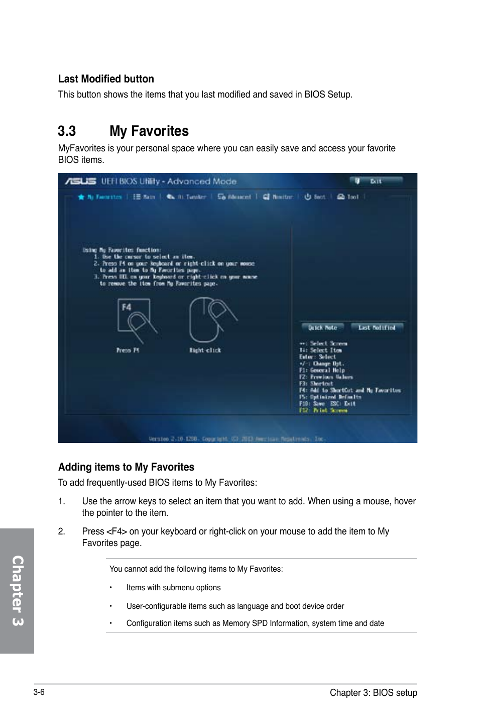 Chapter 3 3.3 my favorites | Asus Z87-PRO(V EDITION) User Manual | Page 86 / 172