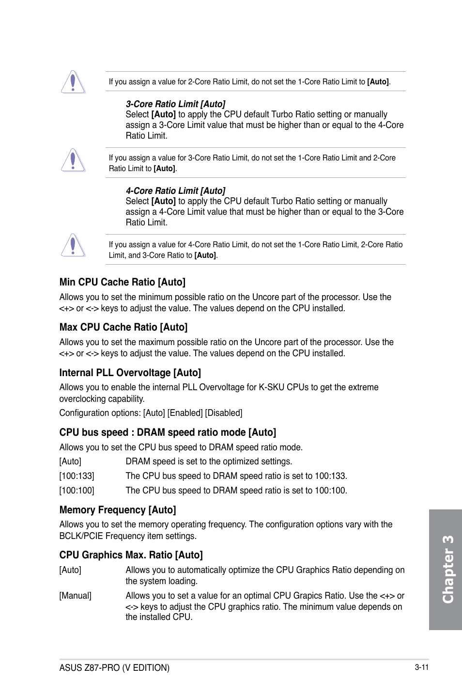 Chapter 3 | Asus Z87-PRO(V EDITION) User Manual | Page 91 / 172