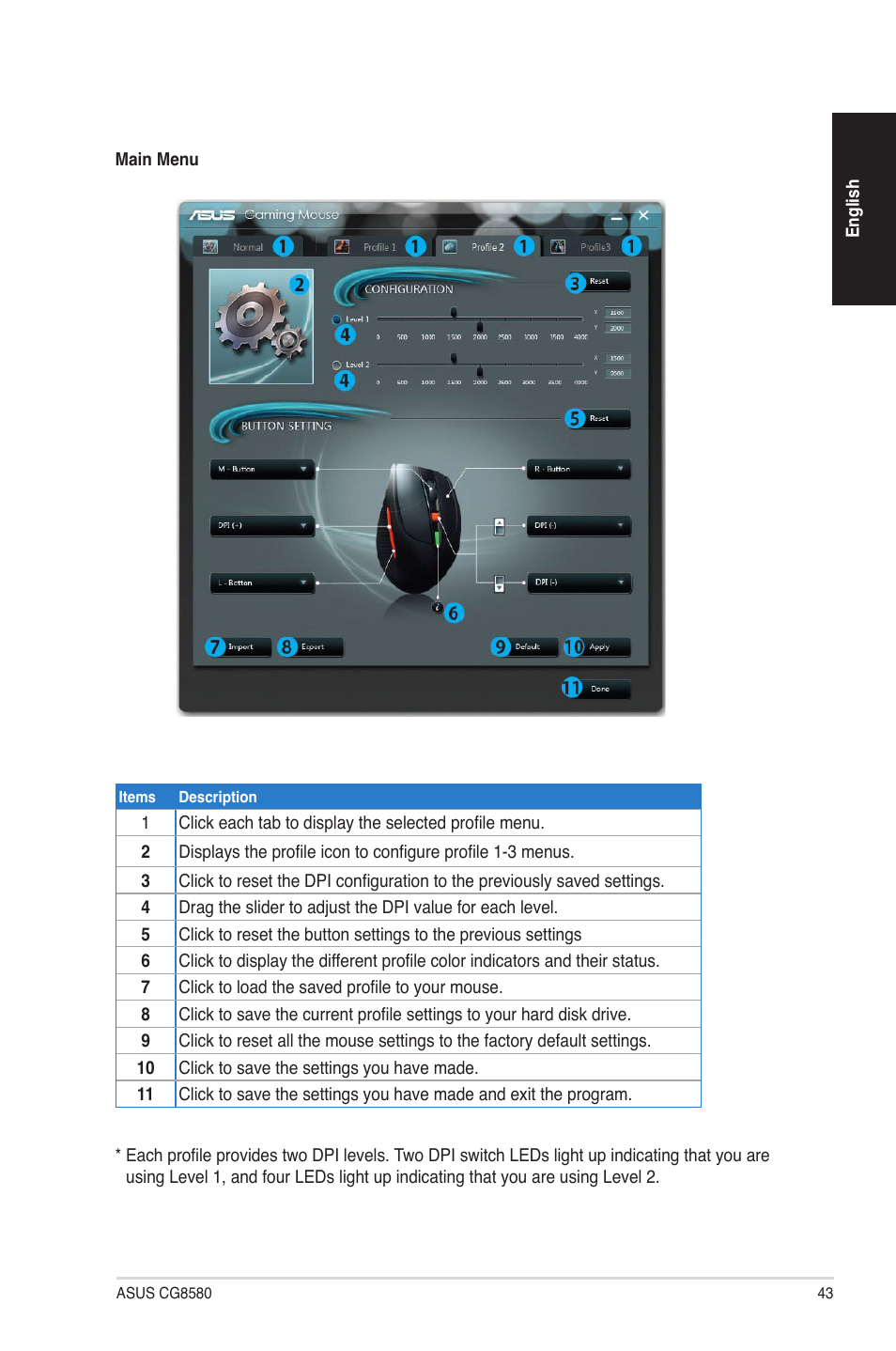 Asus CG8580 User Manual | Page 43 / 94