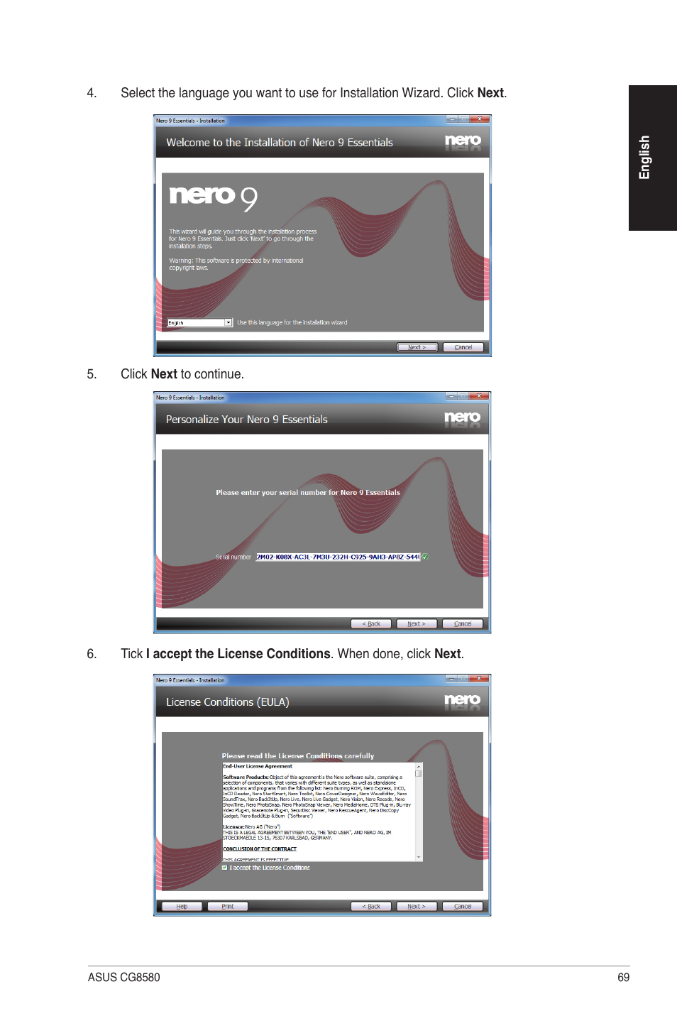 Asus CG8580 User Manual | Page 69 / 94