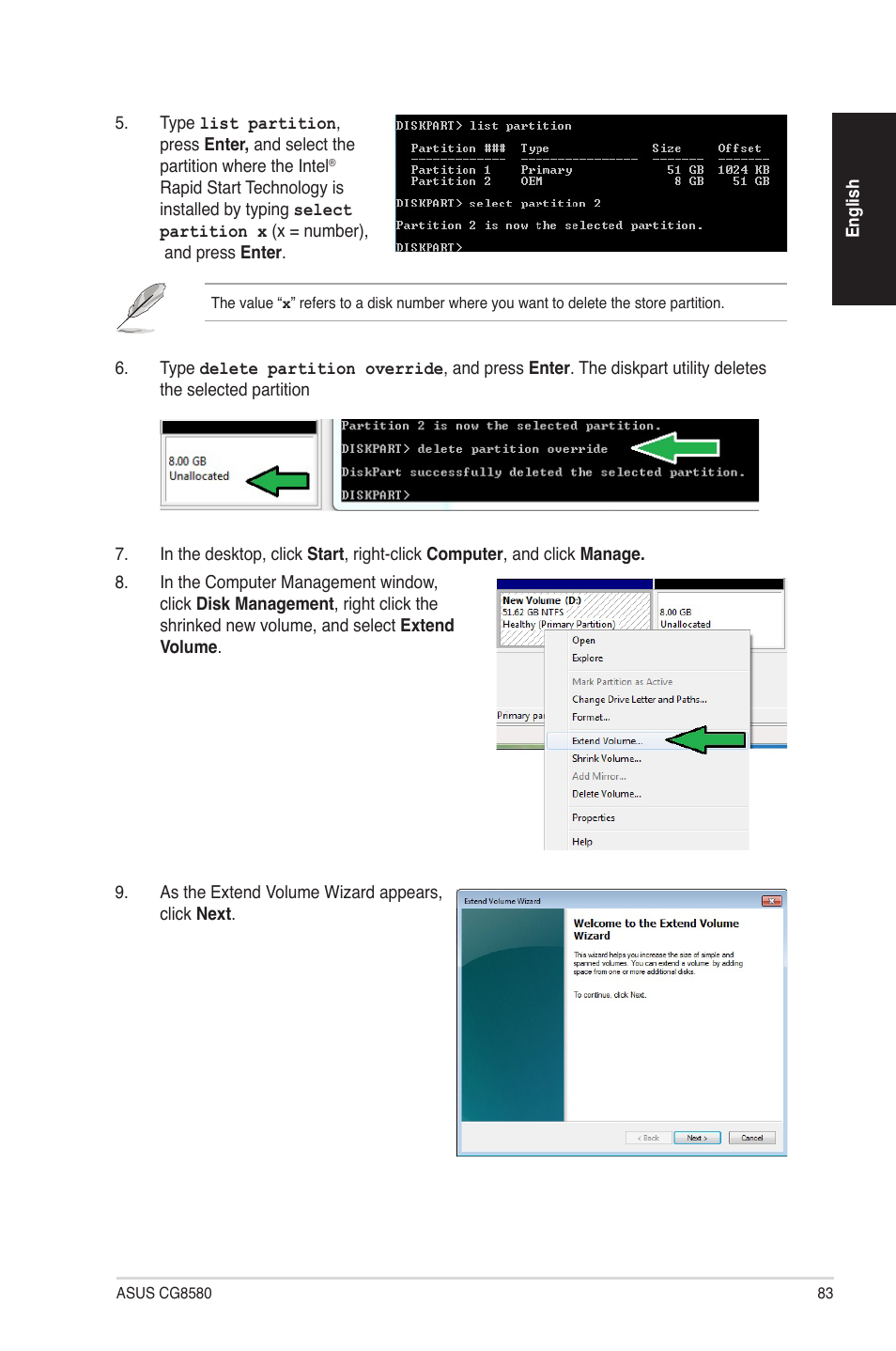 Asus CG8580 User Manual | Page 83 / 94