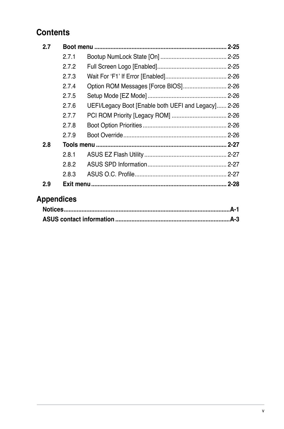 Asus P8H61-I R2.0 User Manual | Page 5 / 64