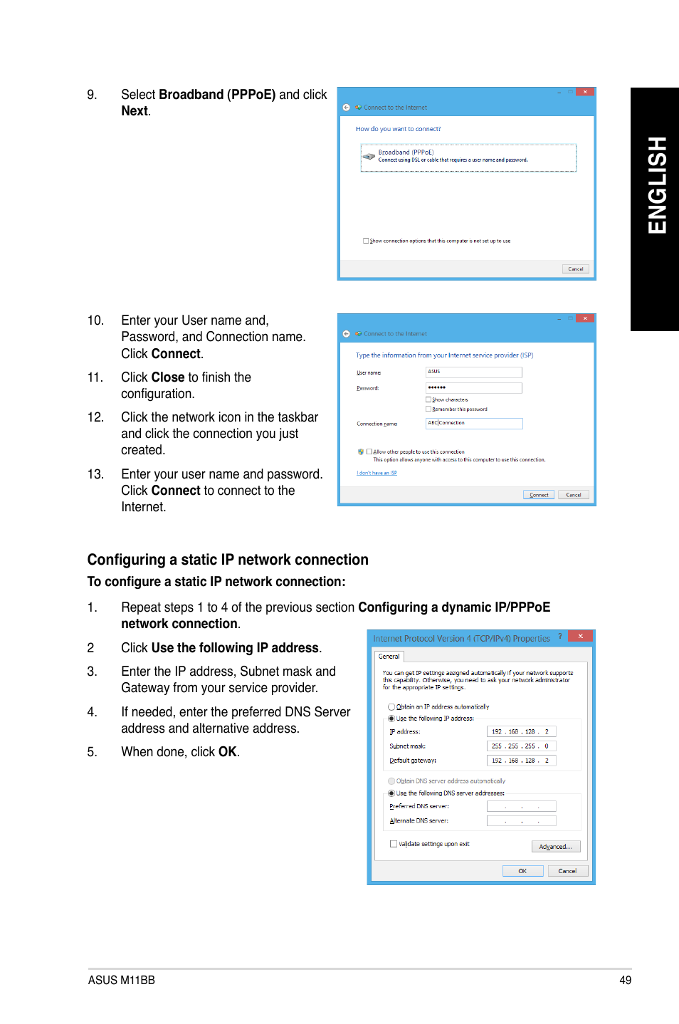 En g lis h en g li sh | Asus M11BB User Manual | Page 49 / 72