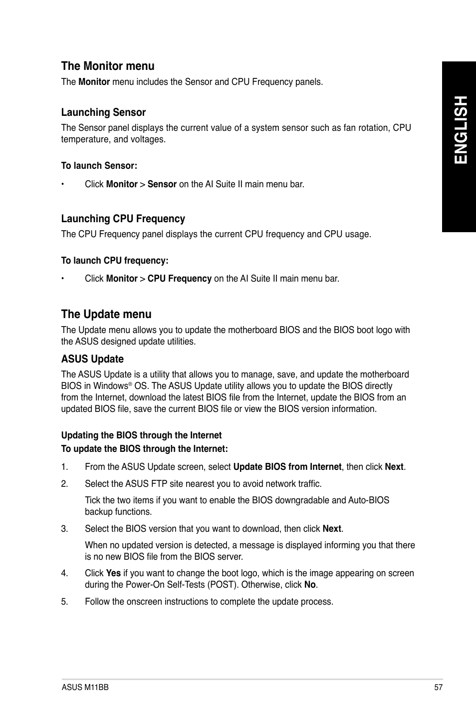 En g lis h en g li sh | Asus M11BB User Manual | Page 57 / 72