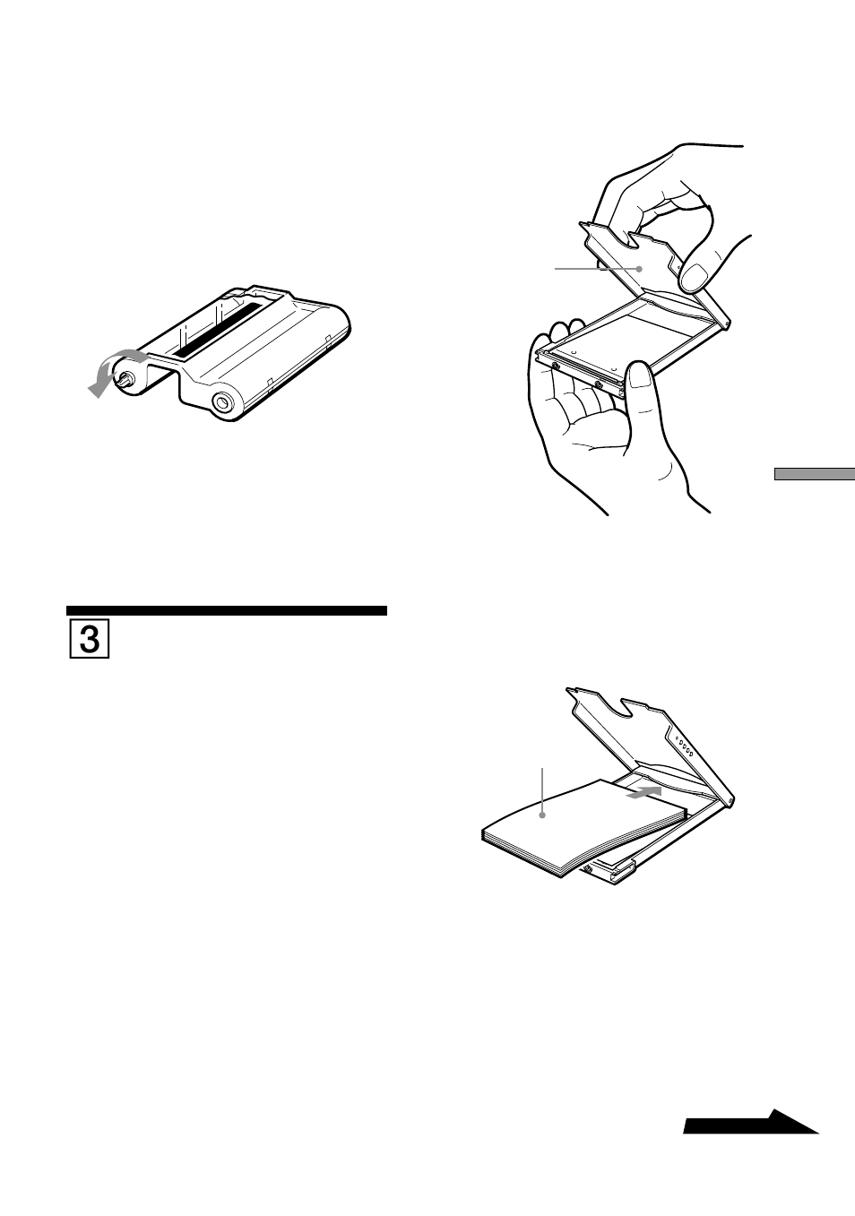 3 loading the print paper, 3loading the print paper | Sony DPP-MP1 User Manual | Page 11 / 104